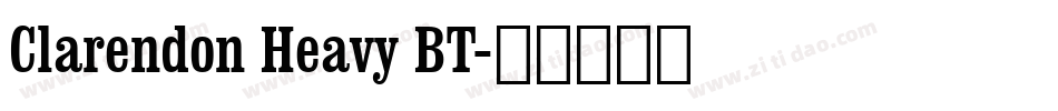 Clarendon Heavy BT字体转换